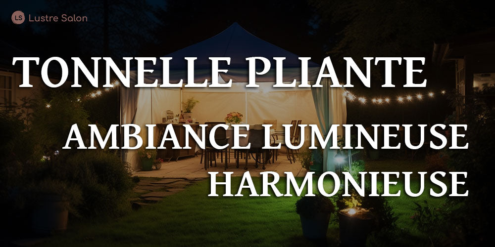 Créez une ambiance lumineuse harmonieuse sous une tonnelle
