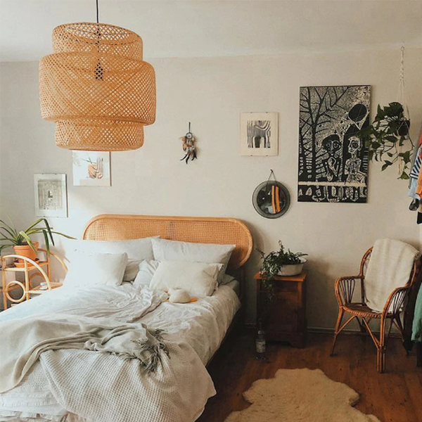 Lustre chambre cocooning - Suspension douce nuit apaisante