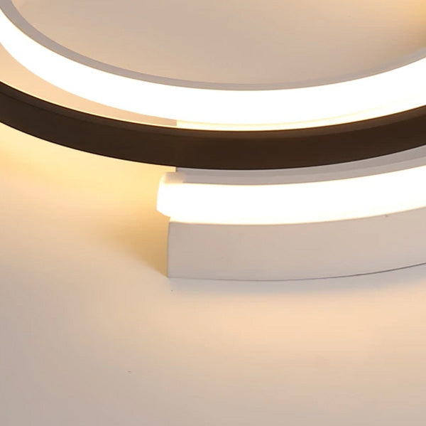 Luminaire plafond LED rond salon éclairage design contemporain