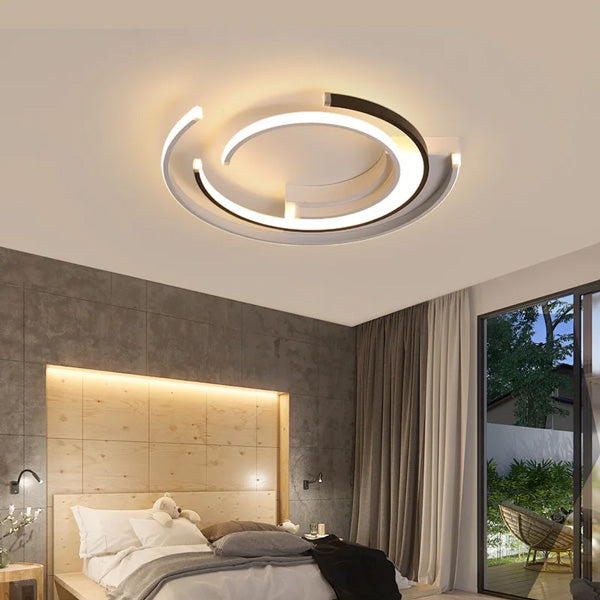 Plafonnier design rond luminaire moderne éclairage plafond élégant