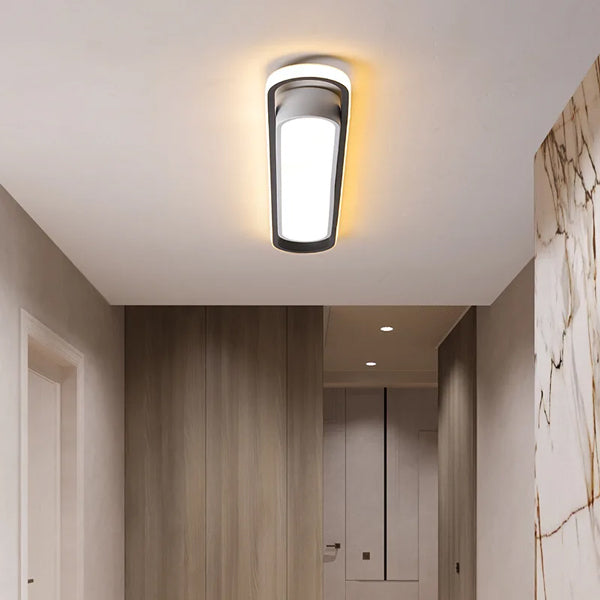 Plafonnier chambre LED gris noir luminaire moderne design