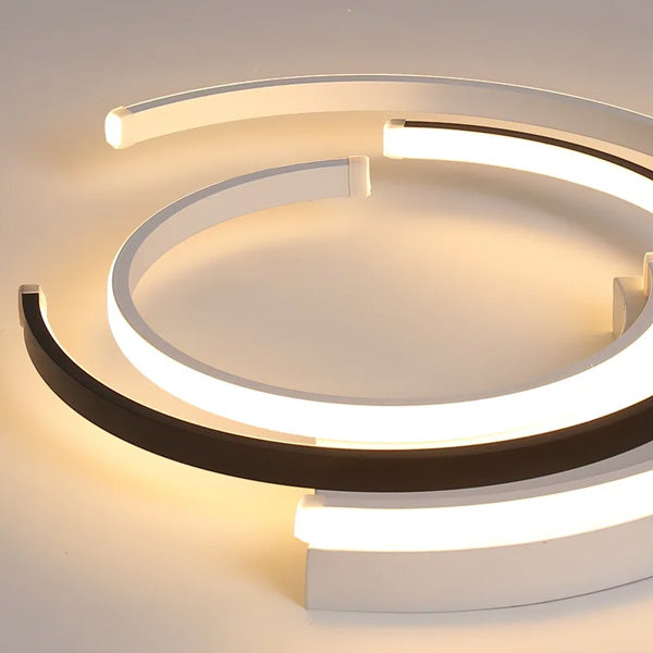 Éclairage plafonnier rond moderne LED luminaire design élégant