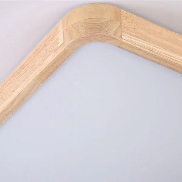 Plafonnier LED carré ultra plat installé au plafond blanc