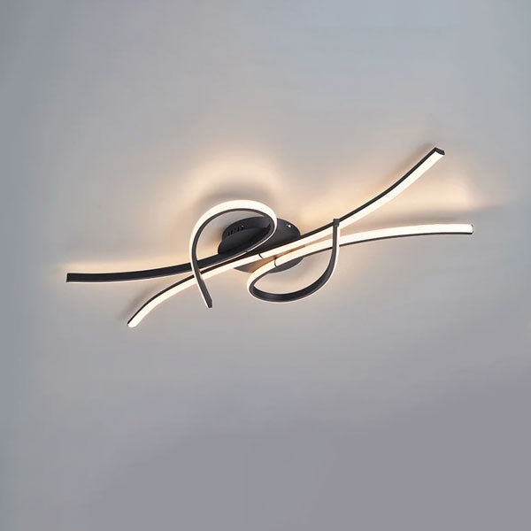 plafonnier vague moderne éclairage décoratif suspendu