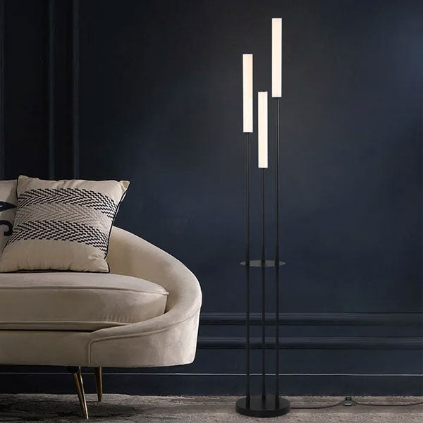 lampadaire LED minimaliste salon