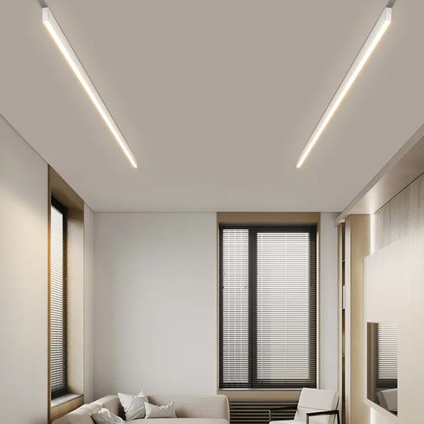 Plafonnier barre LED blanc luminaire moderne éclairage linéaire