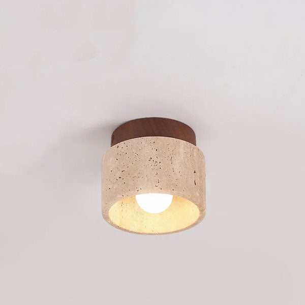 Plafonnier Travertin Moderne Petit