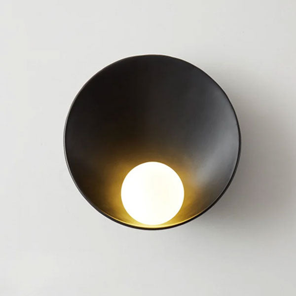 Lampe murale chinoise moderne avec finition noire mate