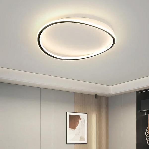 Plafonnier moderne cercle lumineux éclairage LED design contemporain