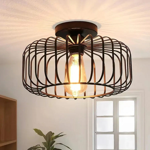 Plafonnier Industriel Cage Rond