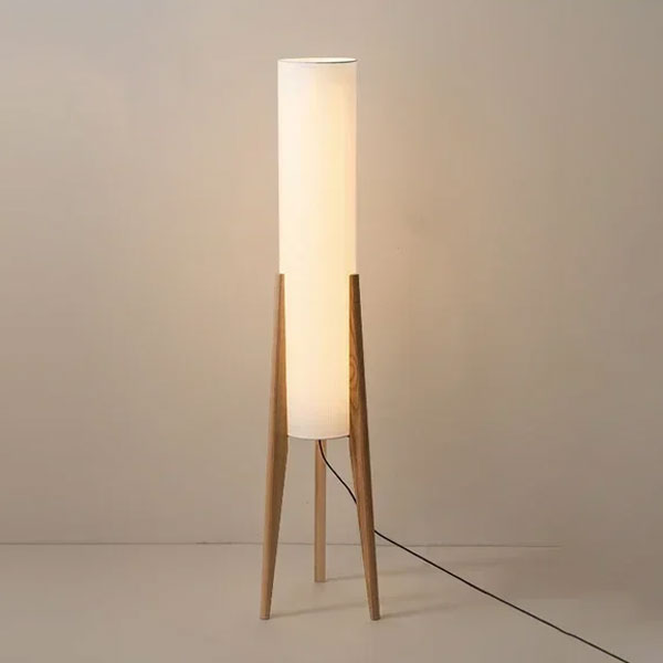 éclairage zen bois et tissu traditionnel