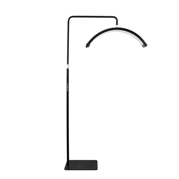 lampadaire demi-lune LED aluminium