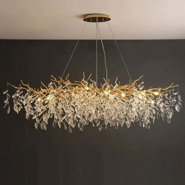Lustre Luxe Moderne Salon Cristal