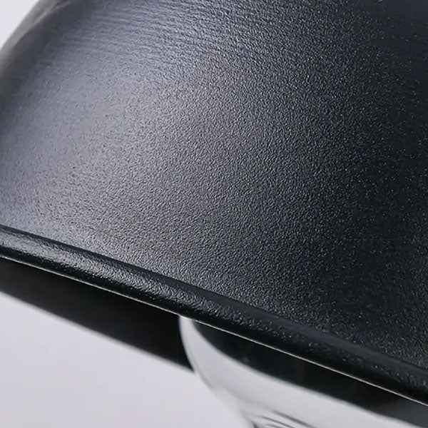 Éclairage extérieur applique cloche métal noir luminaire mural design