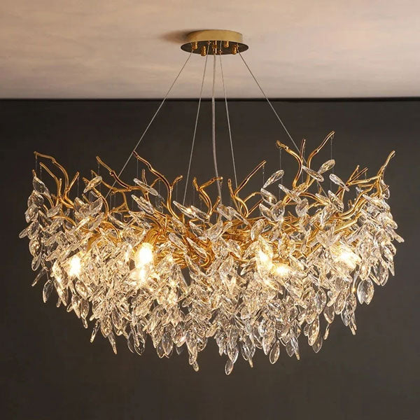 Lustre Luxe Moderne Salon Cristal