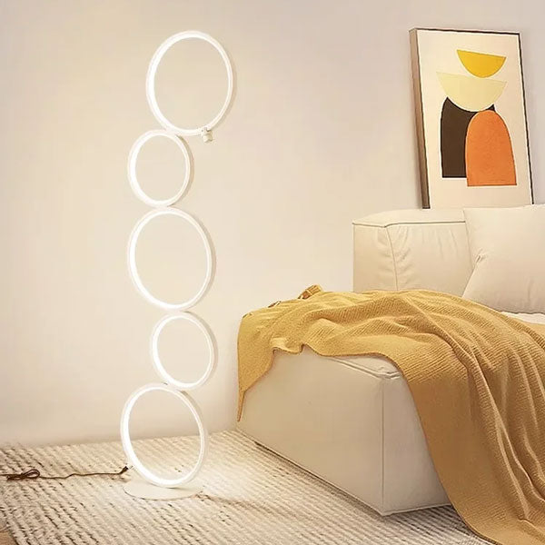 éclairage LED décoratif cercles entrelacés