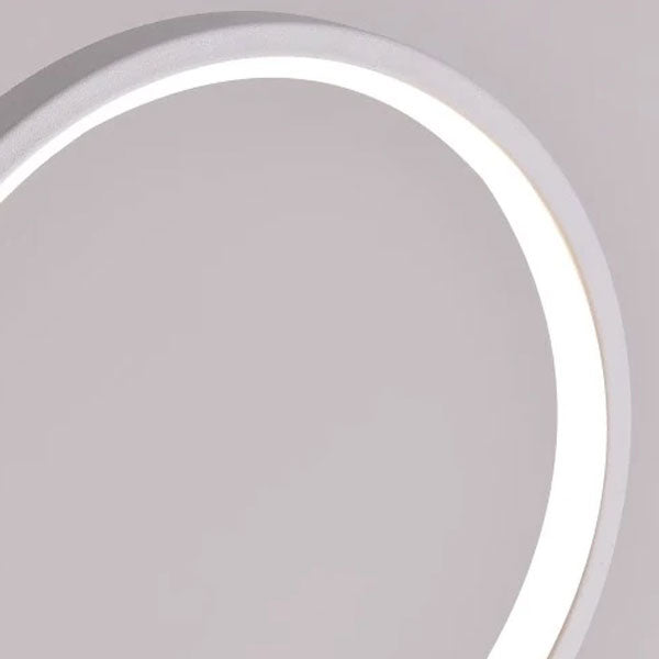 luminaire LED décoratif forme circulaire métal