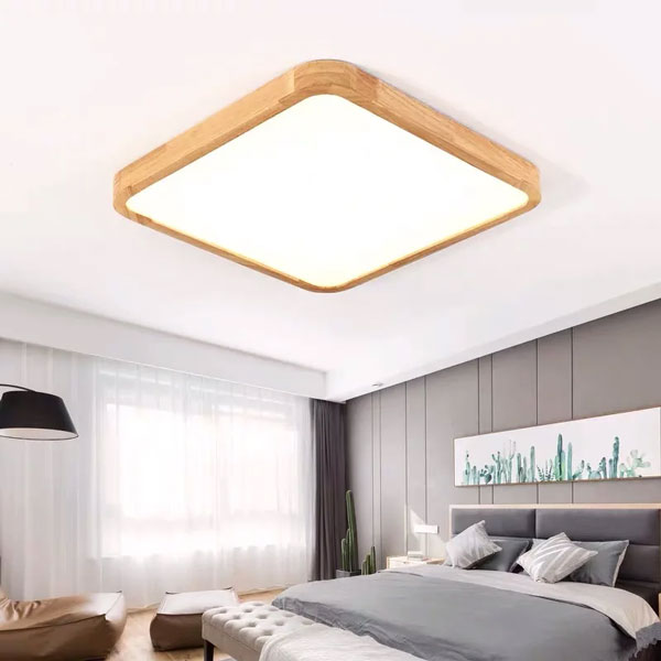 Éclairage LED carré plat au design épuré
