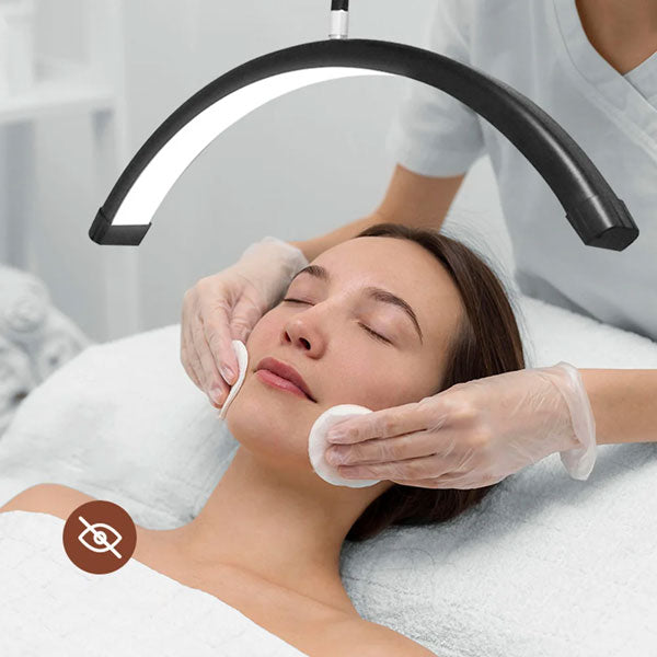 lampe LED pivotante pour soins visage