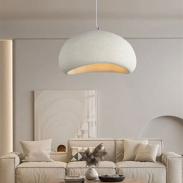 Lustre beige espace vie contemporain luminaire moderne élégant