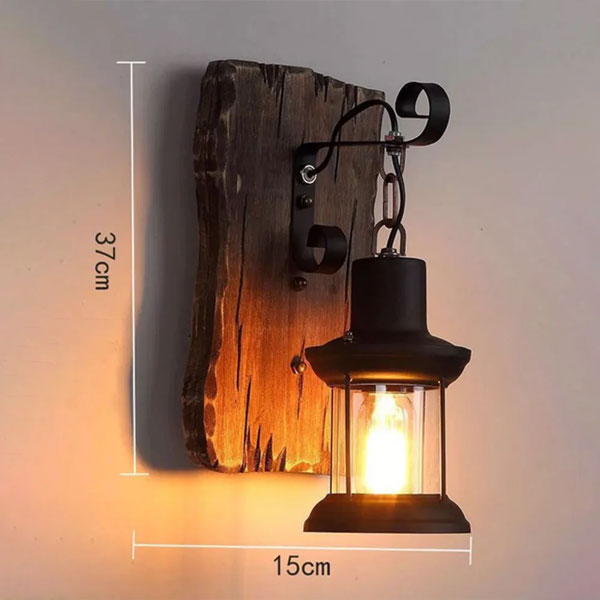 Applique Murale Lanterne Vintage