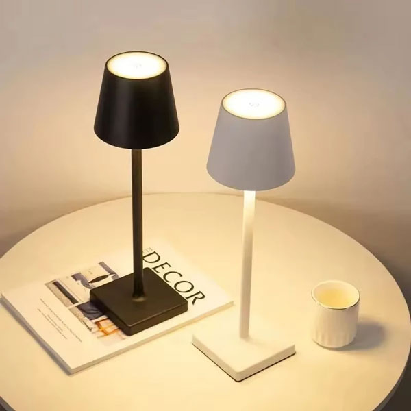 lampe de chevet classique ronde tactile rechargeable
