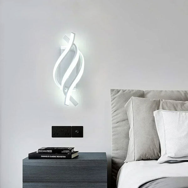 Applique murale spirale LED