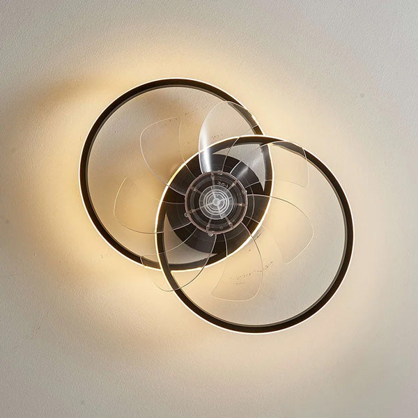 Plafonnier Noir Ventilateur