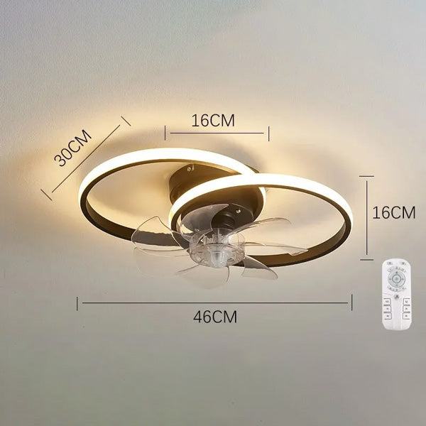 Plafonnier LED Ventilateur