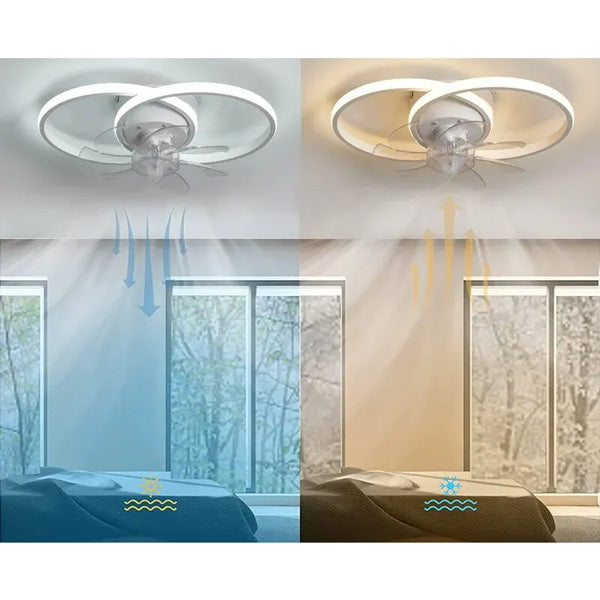 Plafonnier LED Ventilateur