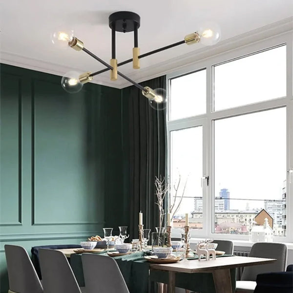Plafonnier design moderne salon éclairage LED contemporain