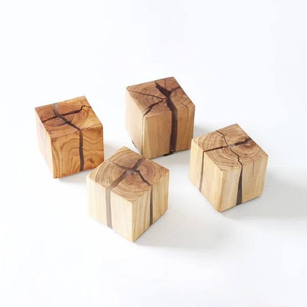 Applique Murale Bois Massif Cube