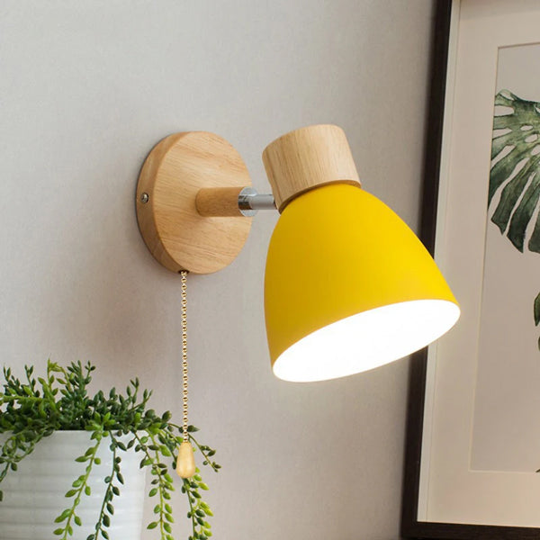 Applique murale design nordique bois luminaire scandinave naturel