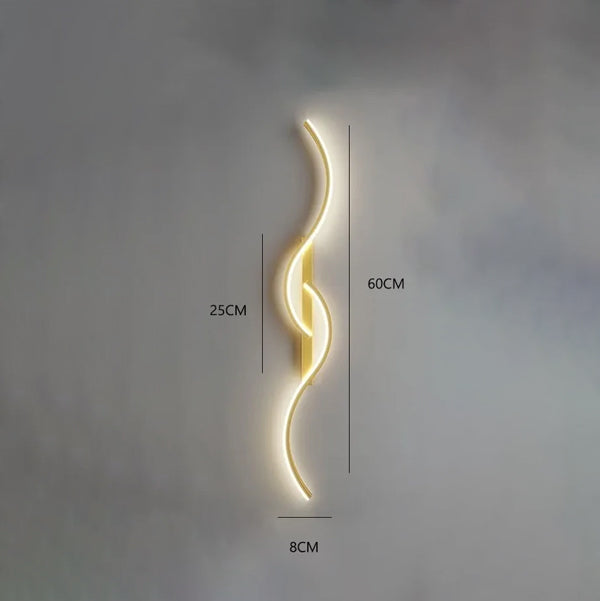Applique design moderne LED murale éclairage contemporain décoratif
