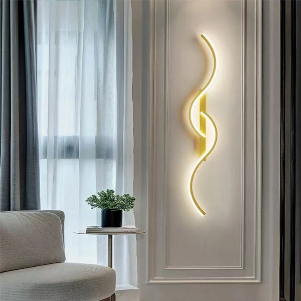Applique moderne blanche luminaire mural design épuré contemporain