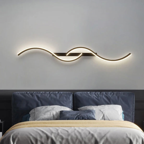 Applique murale moderne noire éclairage design contemporain élégant