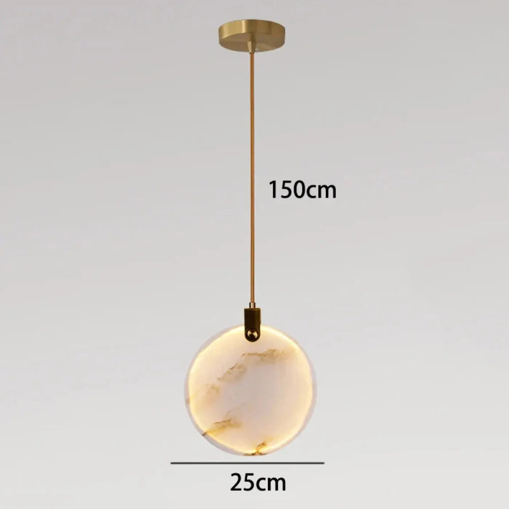 Lustre Albatre Disque Dore Cascade Prestige