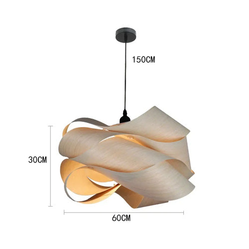 Lustre Original Nordique Lames Bambou