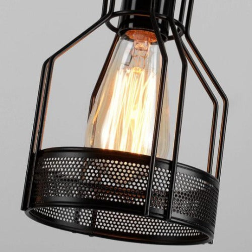 Lustre Industriel Bois