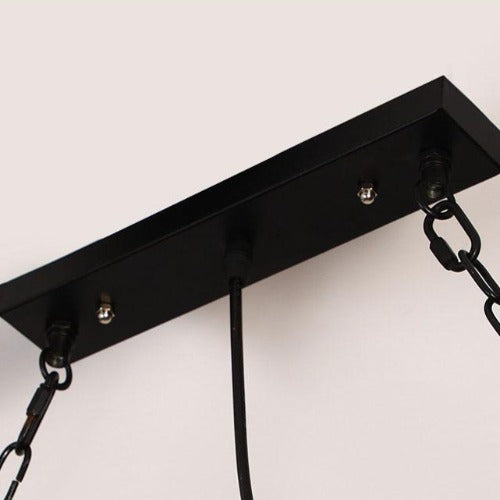 Lustre Industriel Bois