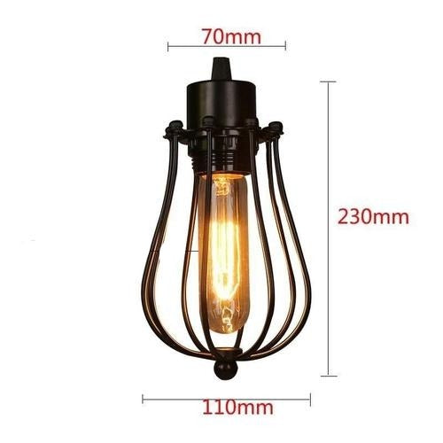 Lustre Salon Industriel Cage Fer