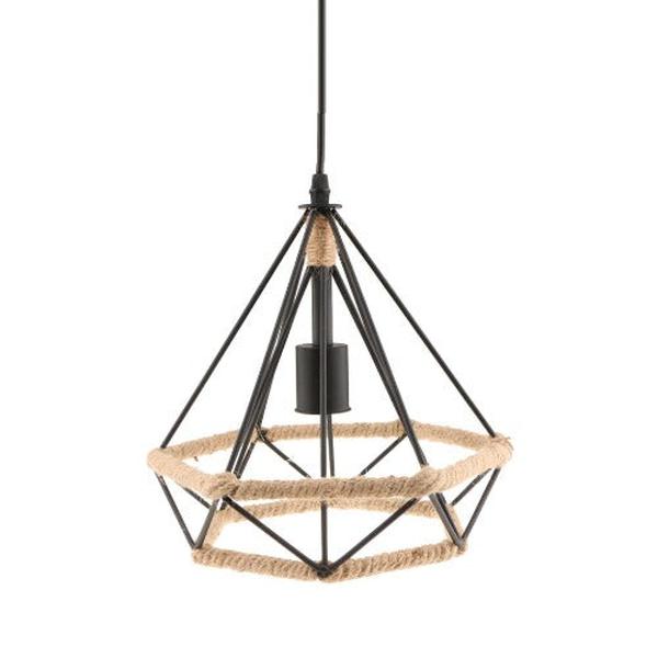 Lustre Géométrique Industriel Design Corde Fin