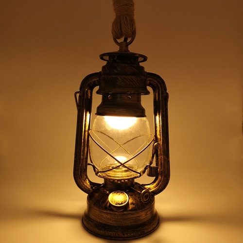 Lustre Salon industriel avec ampoule led