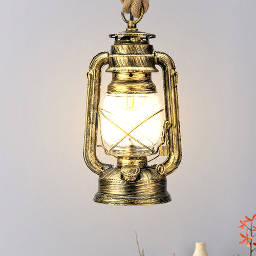 Lustre Salon lampe à huile rétro