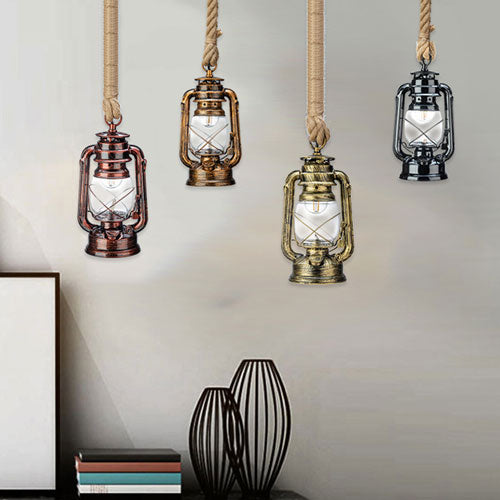 Lustre Salon style rétro lampe à pétrole