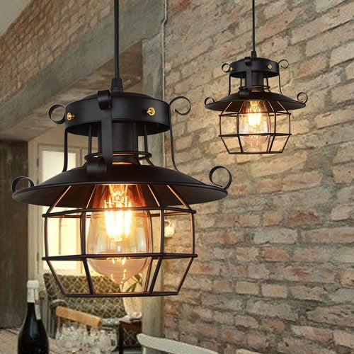 Lustre Salon Industriel Lanterne