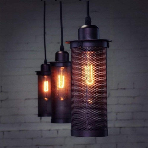 Lustre Salon Industriel Lanterne vintage