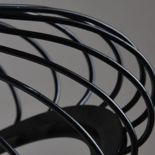 Lustre Rond Industriel Noir Cuisine Baroque