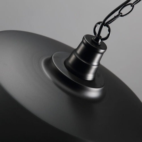 Lustre Rustique Industriel Grand Metal Noir