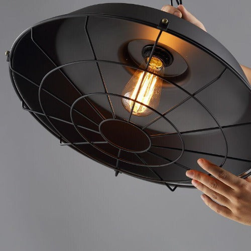 Lustre Salon Industriel rustique en fer